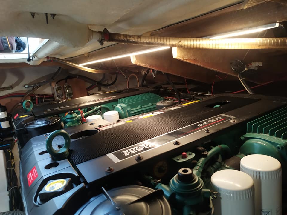 Boat engine room